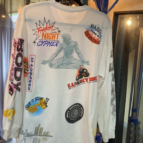 BIG SEAN “detroit2” Long Sleeve Graphic T-shirt Large - Picture 2 of 3